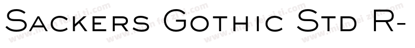 Sackers Gothic Std R字体转换